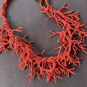 Coral Like Beaded Necklace